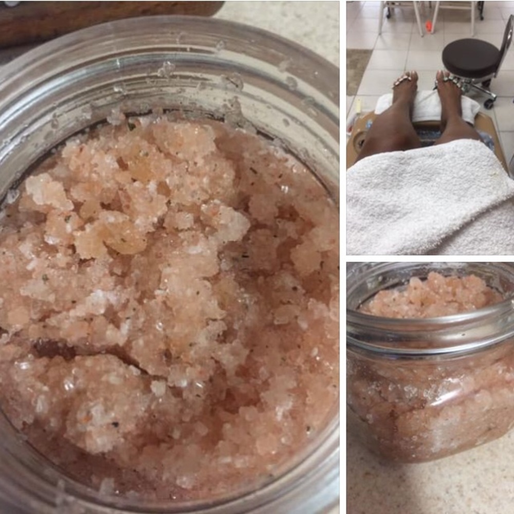 Organic Himalayan Salt Sugar Foot and Hand Scrubs